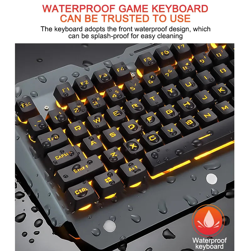 Ergonomic Wired RGB Gaming Keyboard