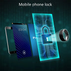 Multifunctional Black Smart Wearable Ring