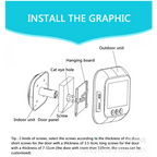 Smart Doorbell Peephole Camera